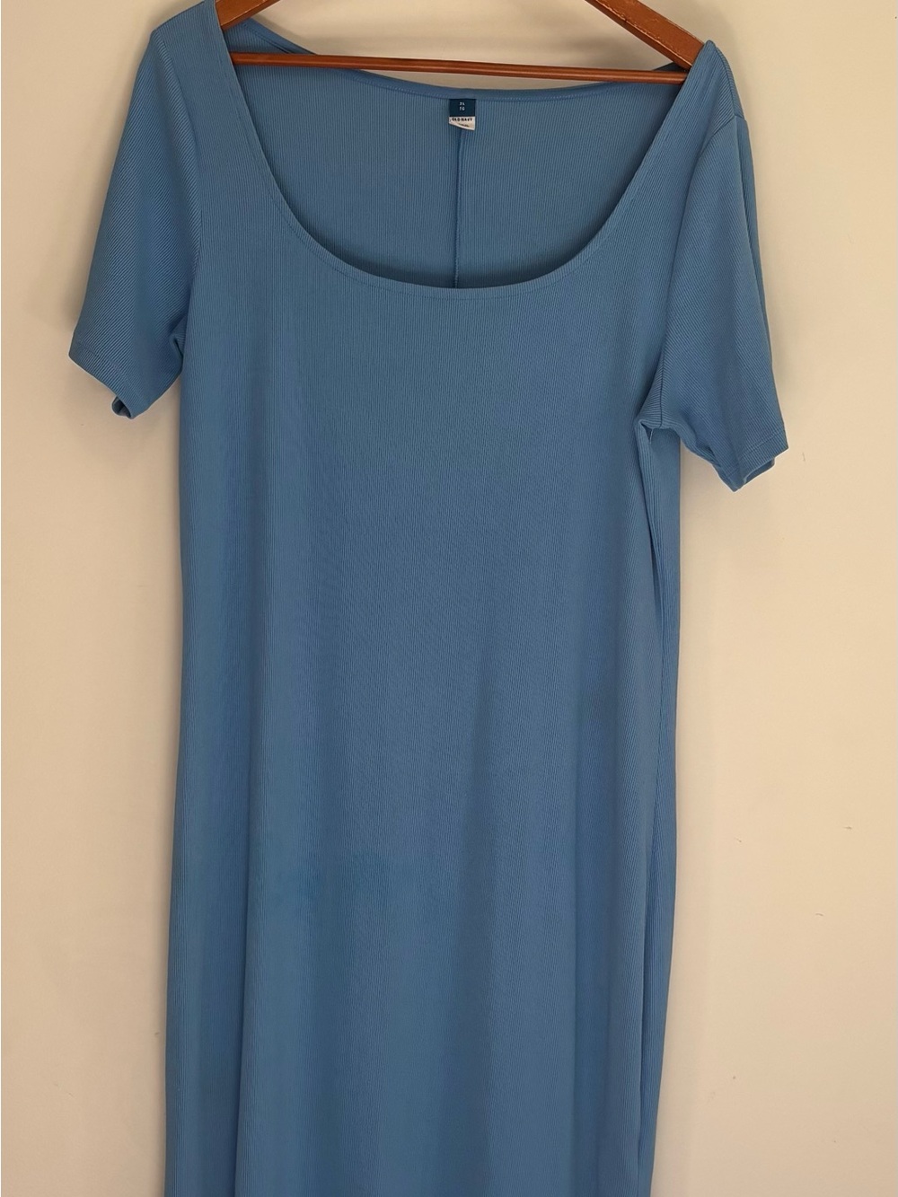 Old Navy Women's Scoop Neck Short Sleeve Tunic in Sky Blue
